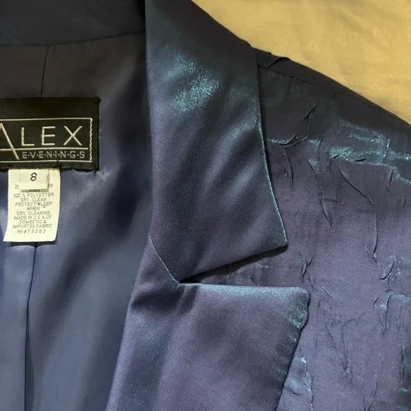 Alex Evenings Satin Jacket, Size 8 - Picture 7 of 10